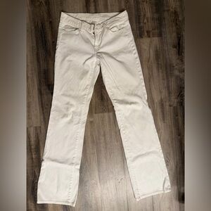7 For All Mankind Women's White Bootcut Jeans